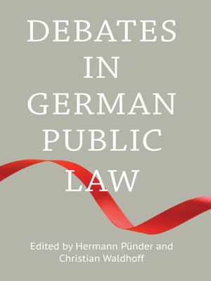 cover image of Debates in German Public Law